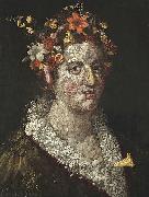 Giuseppe Arcimboldo Flora oil on canvas